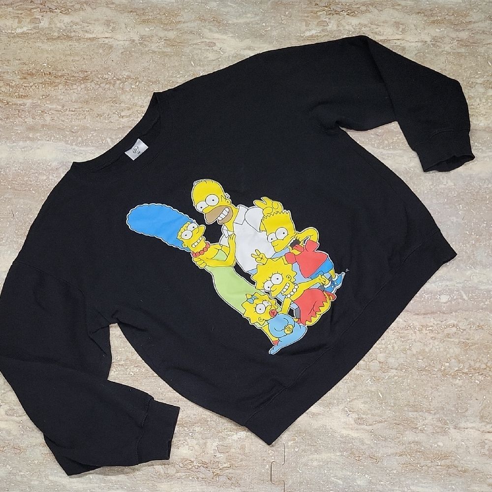 THE SIMPSONS FAMILY 20TH CENTURY WOMENS SWEATSHIRT SIZE XL 15-17